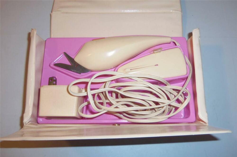 Vintage Singer Electric Scissors Two Speed Original Box Case -071429